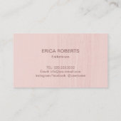 Skincare Salon Spa Esthetician Gold Typografie Visitekaartje (Achterkant)