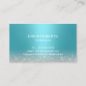 Skincare Salon Spa Esthetician Modern Turquoise Visitekaartje (Achterkant)