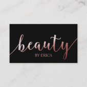 Skincare Salon Spa Esthetician Roos Gold Beauty Visitekaartje (Voorkant)