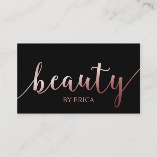 Skincare Salon Spa Esthetician Roos Gold Beauty Visitekaartje (Voorkant)