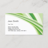 Skincare Salon Spa Green Waves Girl Legs Visitekaartje (Achterkant)