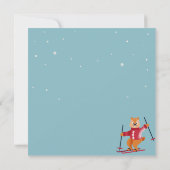 Sking Birthday Party Slopes Ski Snowboard Snow Kaart (Achterkant)