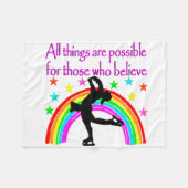 SKING IS MIJN LEVEN FLEECE DEKEN (Voorkant (Horizontaal))