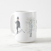 Sking Thematische mok (Voorkant links)