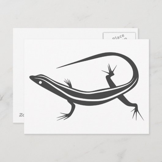 Skink lizard postcard briefkaart (Voorkant / Achterkant)