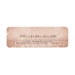 Skinn Roze Roze Glitter RSVP de Etiketten van het 