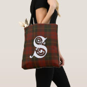 Skinner Clan Tartan Monogram Tote Bag (Dichtbij)