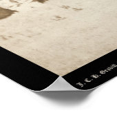 Skinning Rundvee in Pine Ridge Reservation SD 1887 Poster (Hoek)