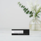 Skinny Black White Make-up Artist Visitekaartje (Staand voorkant)