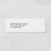 Skinny Black White Manager Visitekaartje (Achterkant)