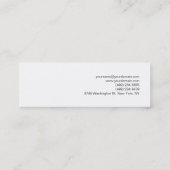 Skinny Black White Red Monogram Visitekaartje (Achterkant)