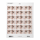 Skinny Blush Makeup Lashes Return Address Labels (Full Sheet)