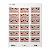 Skinny Blush Makeup Lashes Silk Return Adress RSVP Etiket (Full Sheet)