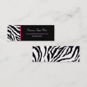Skinny Business Card Template **Vet Mini Visitekaartje (Voorkant / Achterkant)