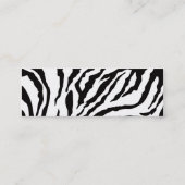 Skinny Business Card Template **Vet Mini Visitekaartje (Achterkant)