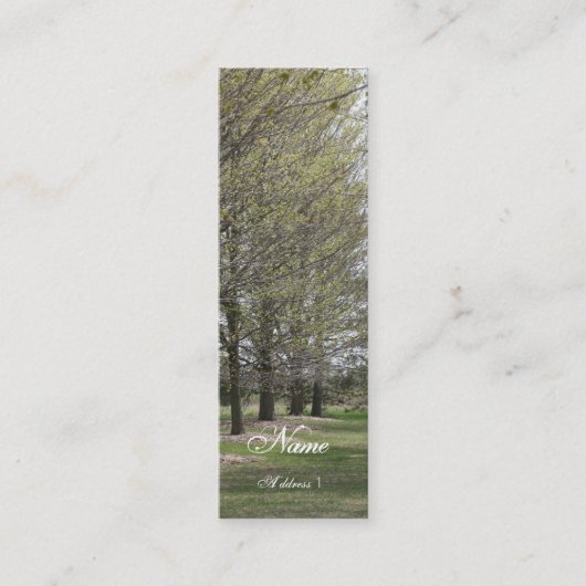 Skinny Business Mini Visitekaartje (Voorkant)