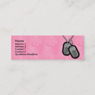 Skinny Card Lady Camo Mini Visitekaartje