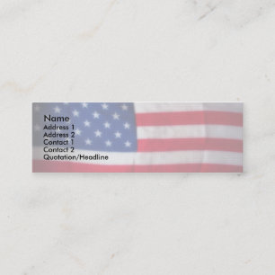 Skinny Card Patriotic Mini Visitekaartje