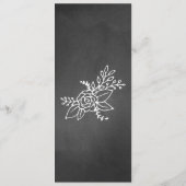 Skinny Chalkboard het Menu van de Lijst van het We (Achterkant)