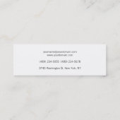Skinny Classy Stylish Script Visitekaartje (Achterkant)