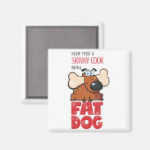 Skinny Cook met Fat Dog - Magnet 2 (Voorkant / Achterkant)