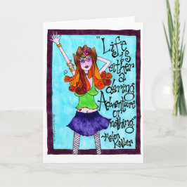 Skinny Cowgirl Inspirerend Illustratie Kaart