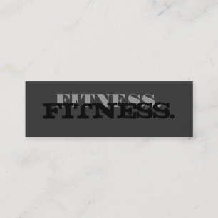 Skinny Cute Plain Grey Fitness Visitekaartje