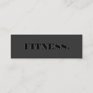 Skinny Cute Plain Grey Fitness Visitekaartje