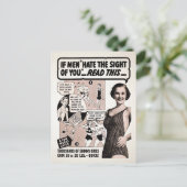 Skinny Dame Ad Briefkaart (Staand voorkant)