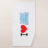Skinny Dippers, ik hou van Skinny Dipping Badhanddoek (Badhanddoek)