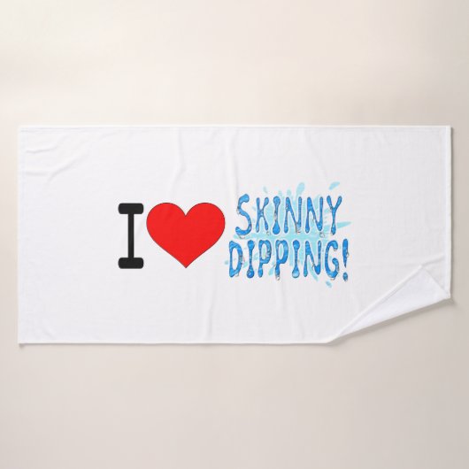 Skinny Dippers, ik hou van Skinny Dipping Badhanddoek (Badhanddoek)