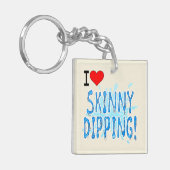 Skinny Dippers - Ik hou van Skinny Dipping Sleutelhanger (Voorkant Links)