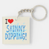 Skinny Dippers - Ik hou van Skinny Dipping Sleutelhanger (Achterkant)