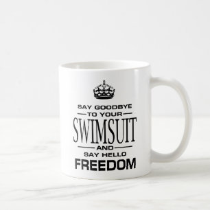 Skinny Dippers, Skinny Dipping, Pro Body Freedom Koffiemok