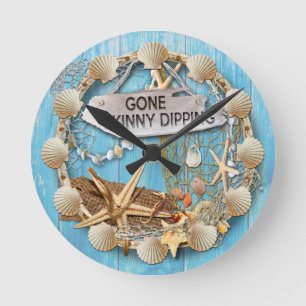 Skinny Dipping - Beach Hut Ronde Klok