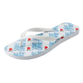 Skinny Dipping - Ik hou van Skinny Dipping Teenslippers (Schuin)