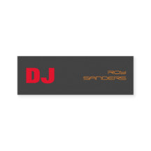 Skinny DJ Stylish Grey Background Red Sinaasappel