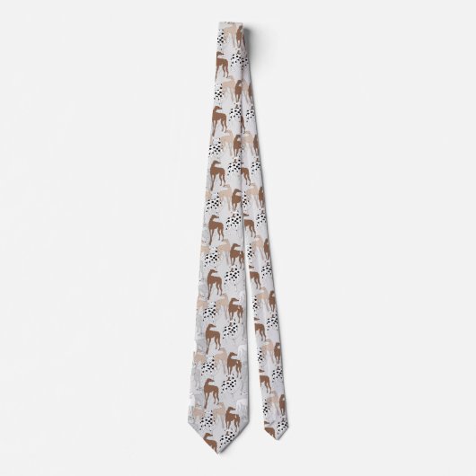 Skinny Dogs Light Grey Stropdas (Voorkant)