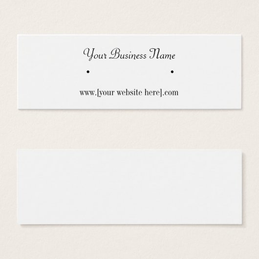 Skinny Earring Visitekaartjes (Voorkant /achterkant)