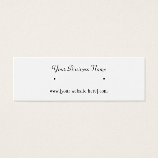 Skinny Earring Visitekaartjes (Voorkant)