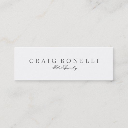 Skinny Elegant Handschrift Visitekaartje (Voorkant)