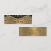 Skinny Elegant Segonzac Victoriaans 3,5 x 2 inch Mini Visitekaartje (Voorkant / Achterkant)