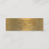 Skinny Elegant Segonzac Victoriaans 3,5 x 2 inch Mini Visitekaartje (Achterkant)