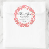 Skinny Finger Starfish bruiloft gunst Ronde Sticker (Tas)