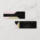 Skinny Gold Effect Chic-Visitekaartje Mini Visitekaartje (Voorkant / Achterkant)