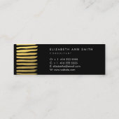 Skinny Gold Effect Chic-Visitekaartje Mini Visitekaartje (Achterkant)