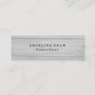 Skinny Gray Wood Klassieke Professional Creative Mini Visitekaartje