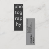Skinny Grey Photography Visitekaartje (Voorkant / Achterkant)