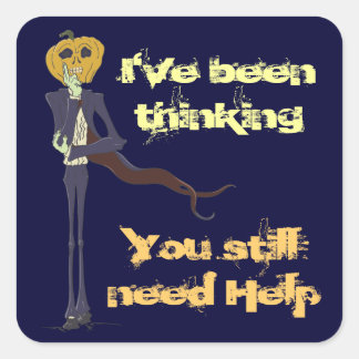 Skinny Jack Vierkante Sticker