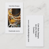 Skinny Jewelry Visitekaartje (Voorkant / Achterkant)